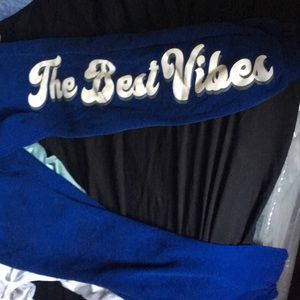 Blue The Best Vibes jogging pants